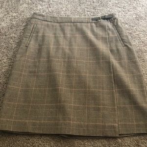 LL. Bean plaid A-line skirt